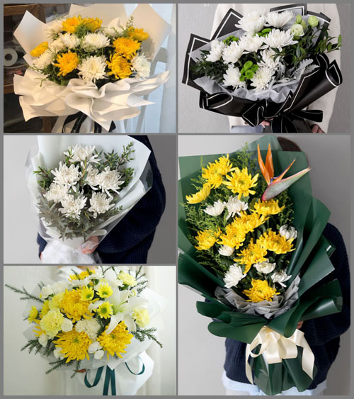 湖北黄冈市英山县草盘地镇桃花冲村白事花束代送